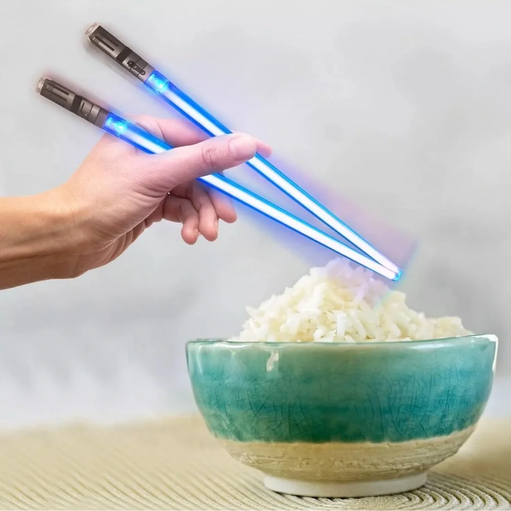 LED Light-Up Blue Chopsticks